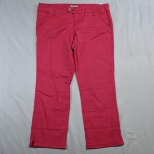 Buckle‎ 30 Peyton Pink Straight Crop Stretch Womens Chino Pants